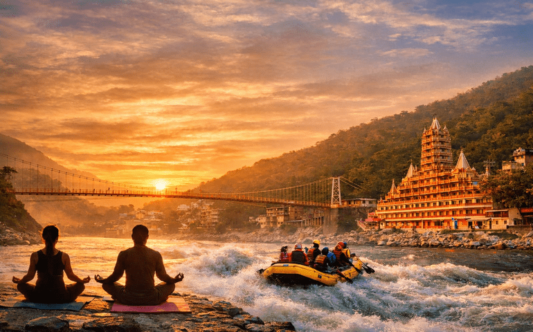 Day 2: Haridwar to Rishikesh – Temples and Riverside Serenity